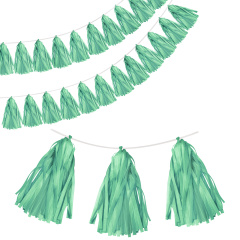 Гирлянда Тассел, Мятная, 35*12 см, 10 листов.
